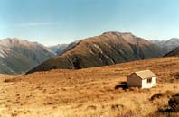 New Zealand backcountry Tramping Hut RFCarroll Hut