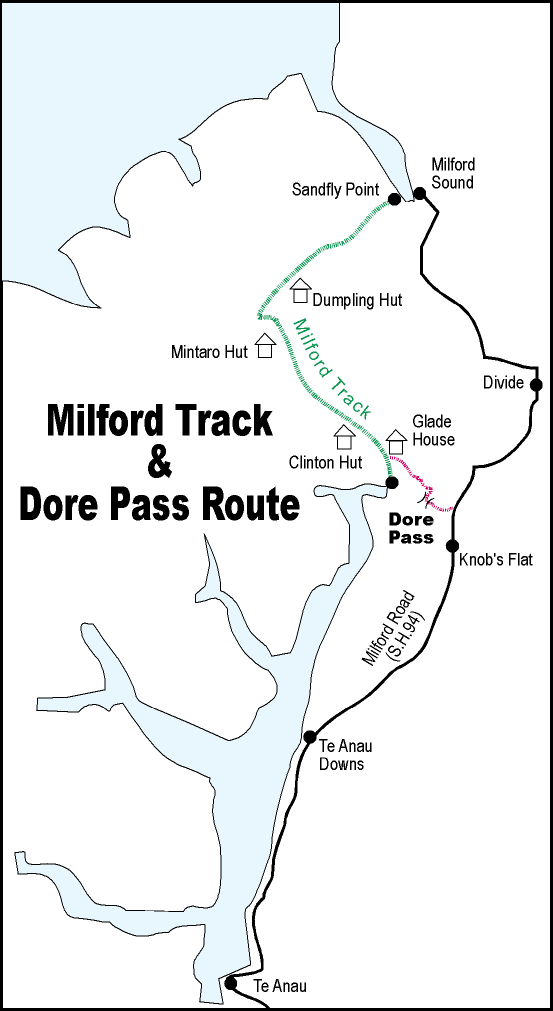 Dore Pass Route h[AEpXE[gn}