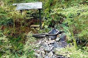 Bathtub, Hurunui River South Branch Hot Springs, New Zealand South Island