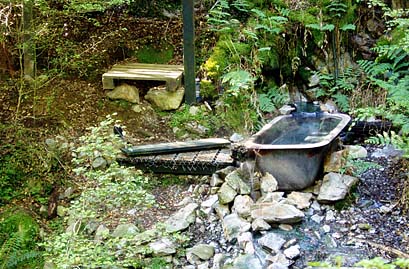 The bath tub at Hurunui River (South branch) Hot Springs