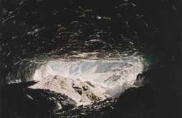 tunnel in the Dart Glacier